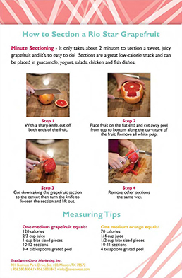 Sectioning Grapefruit
